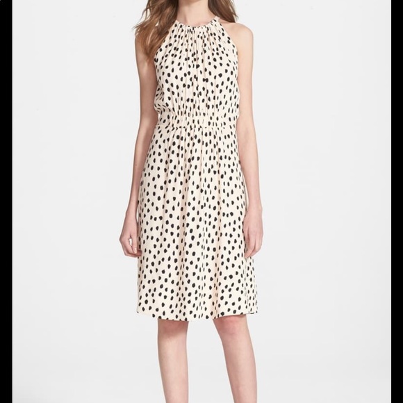 kate spade Dresses & Skirts - Black Leopard Dot Halter Dress
